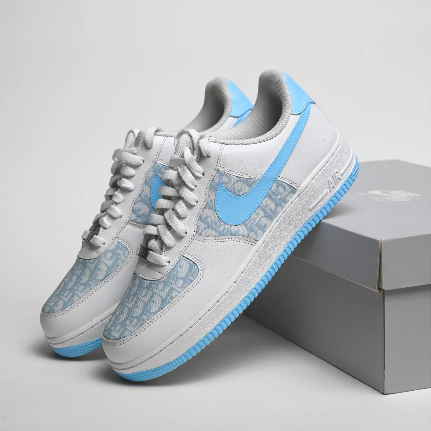 Baby Blue Dior Air Force 1 - Image 3
