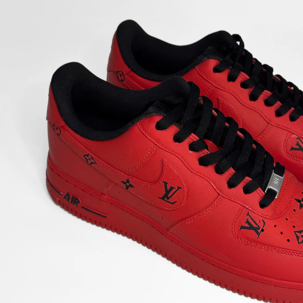 Cherry LV Air Force 1’s - Image 3