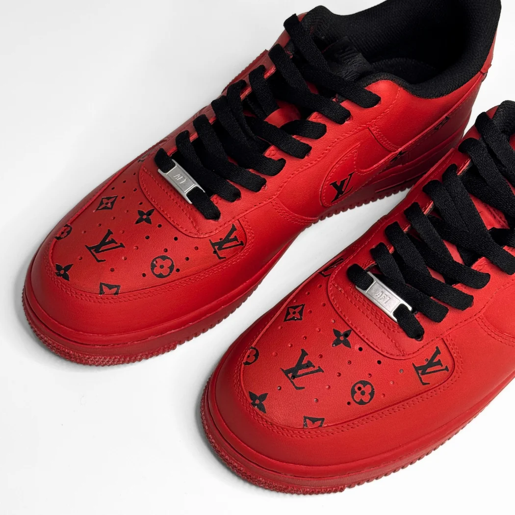 Cherry LV Air Force 1’s - Image 4