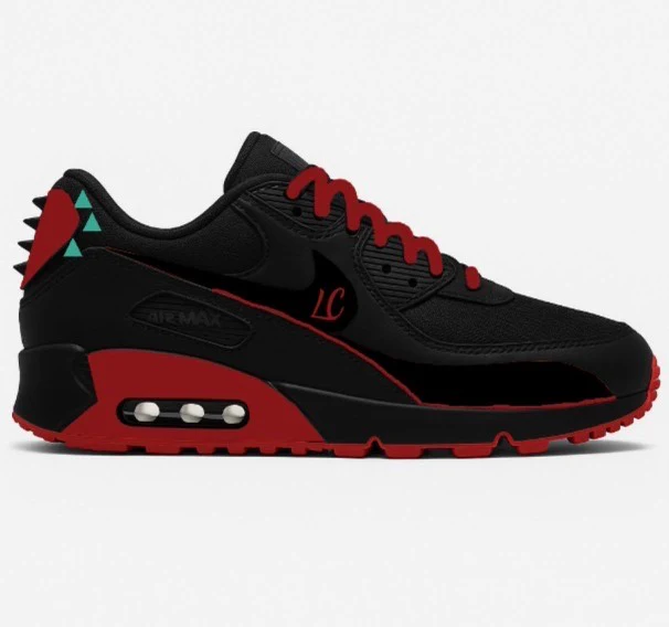 Custom Design Air Max 90 Black #11598