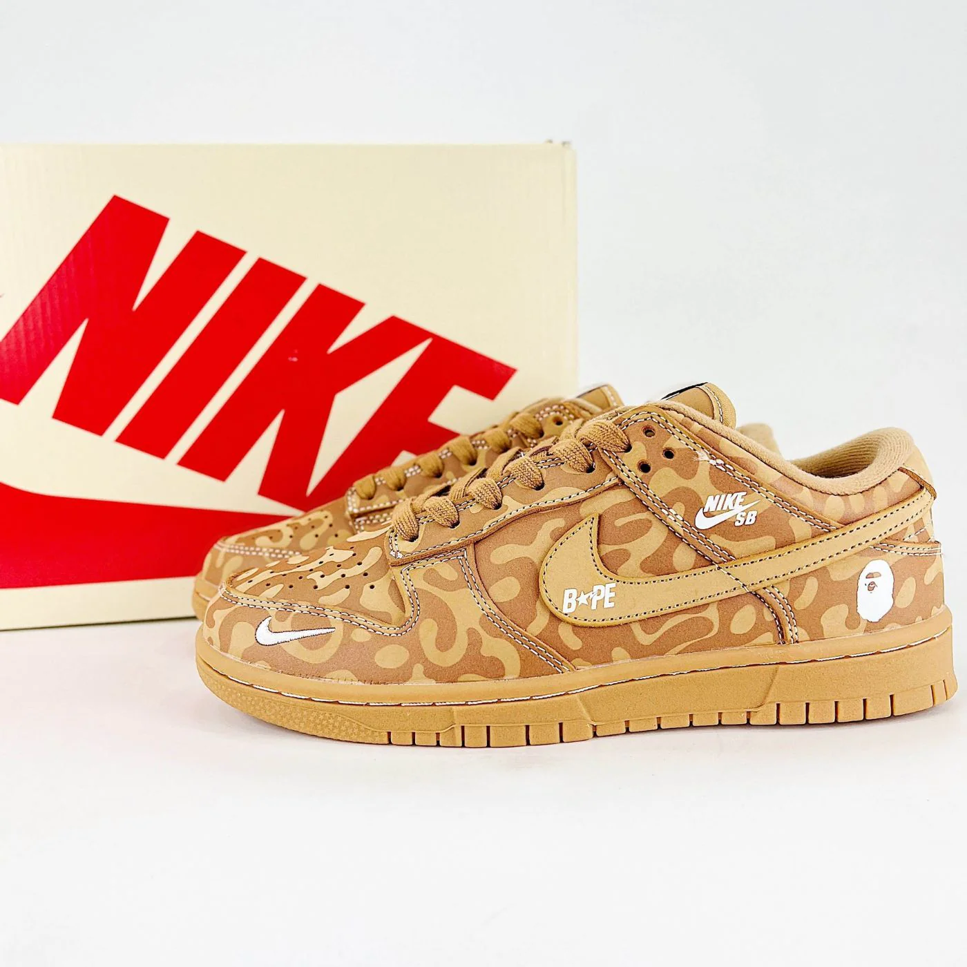 Desert Bape Dunks Low - Image 2
