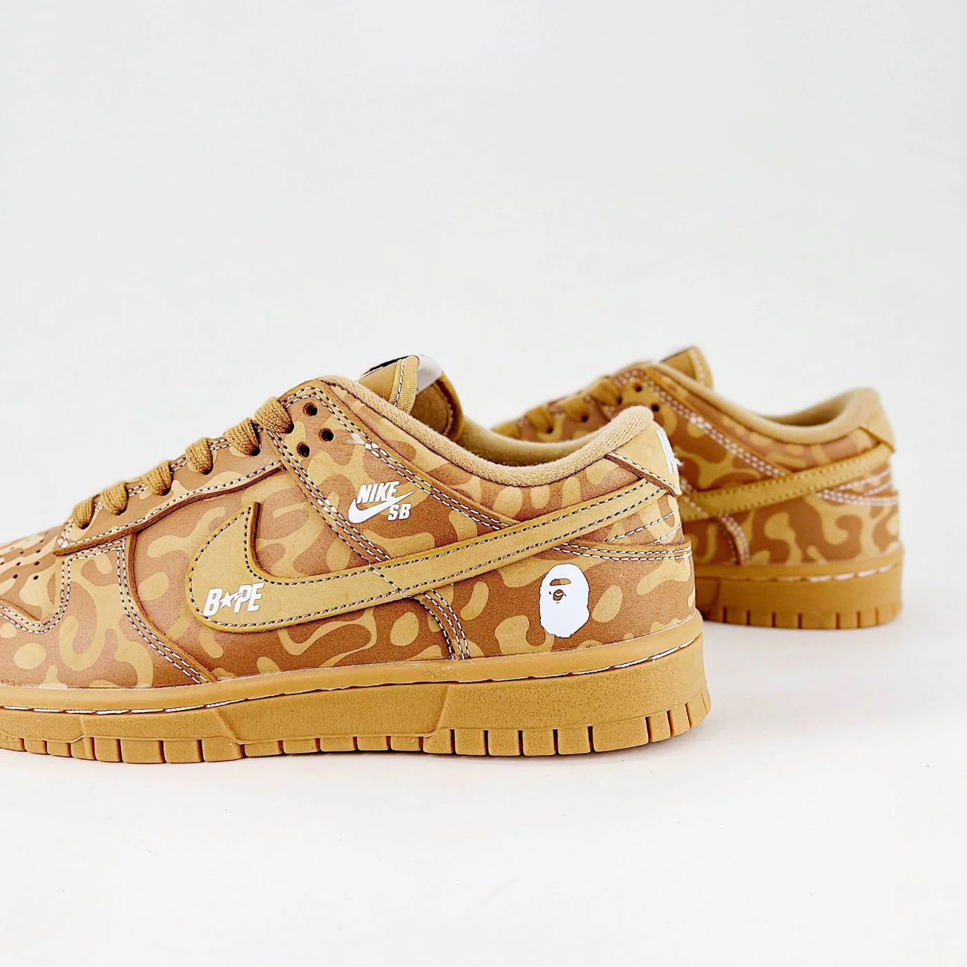 Desert Bape Dunks Low - Image 4