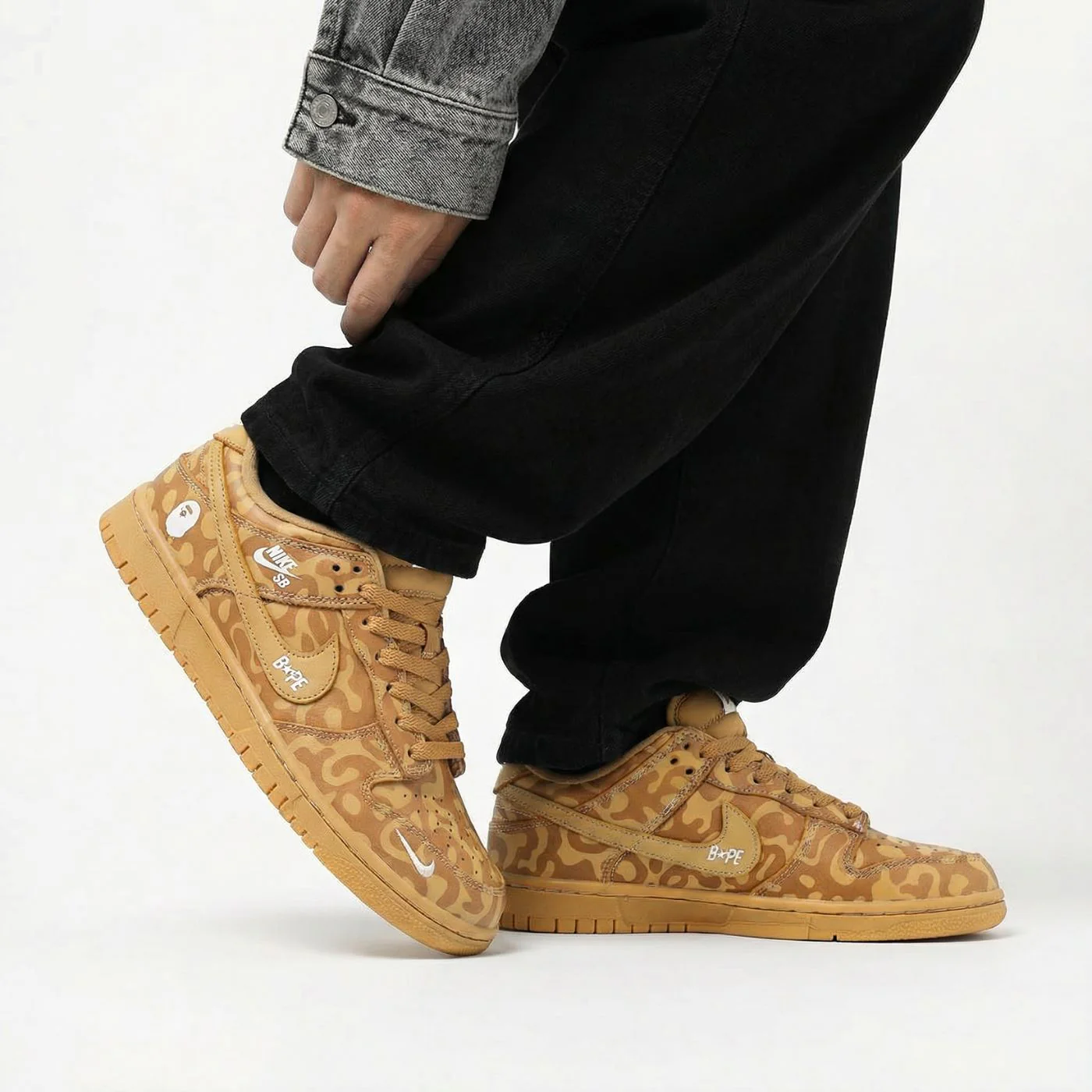 Desert Bape Dunks Low - Image 6