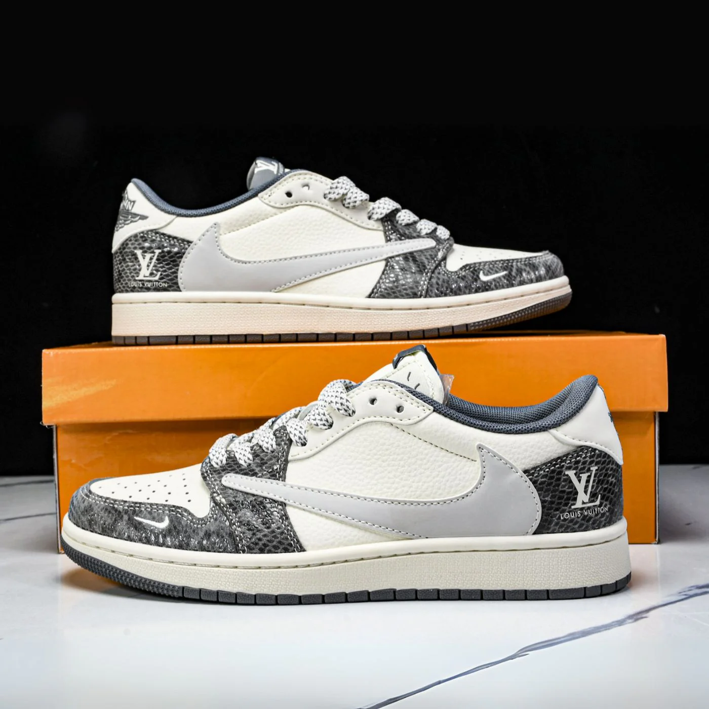 Python LV Air Jordan 1 - Image 6
