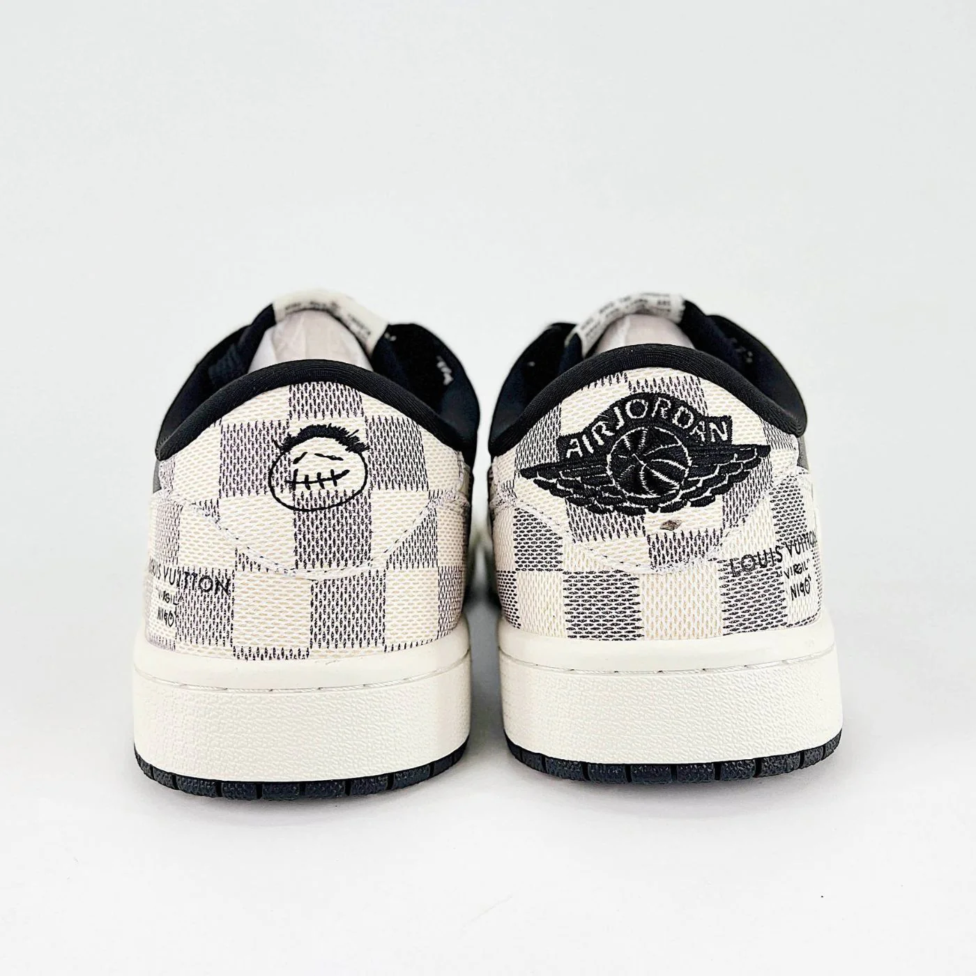 Royal Black LV Air Jordan 1 - Image 5