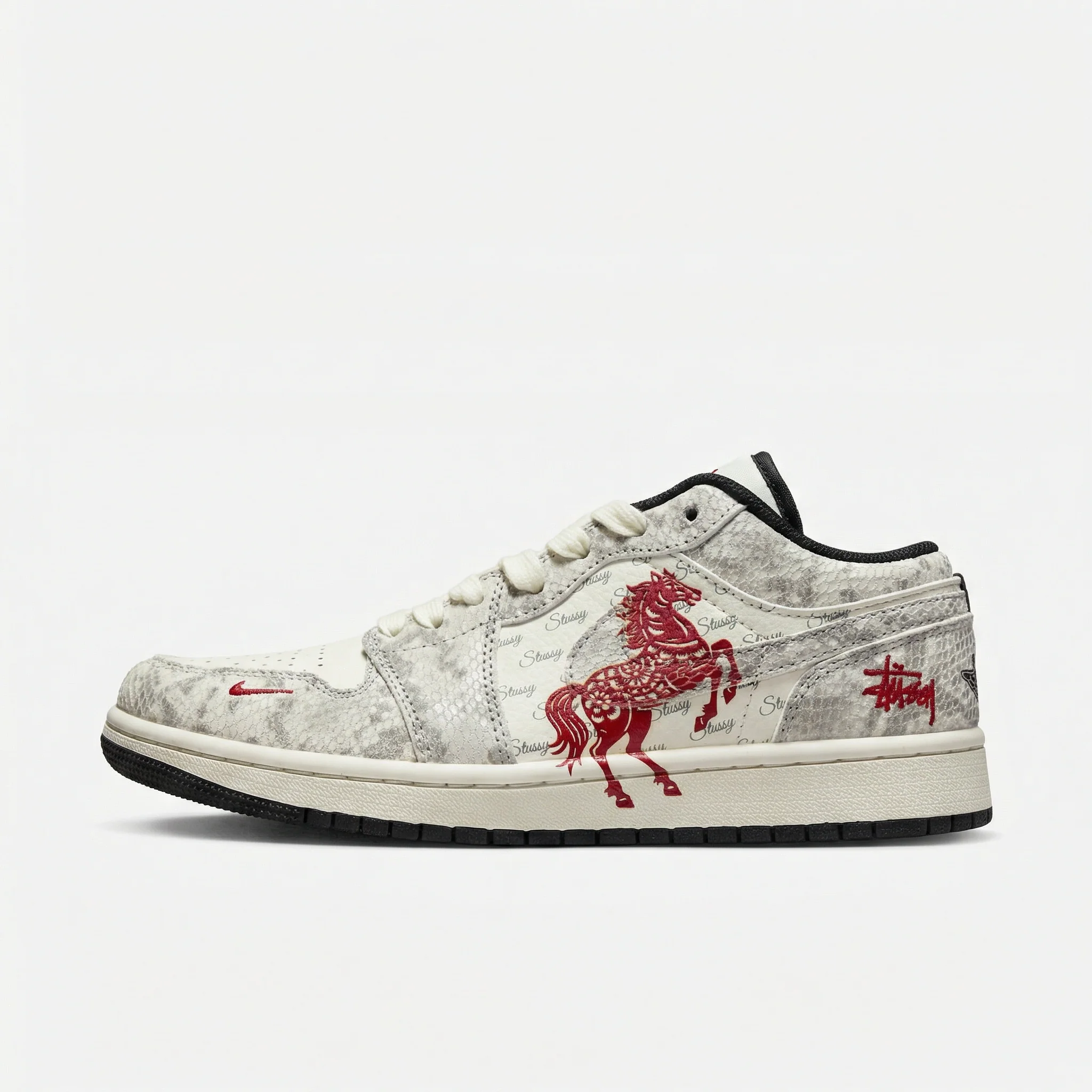 Silver Omen Air Jordan 1 - Image 3