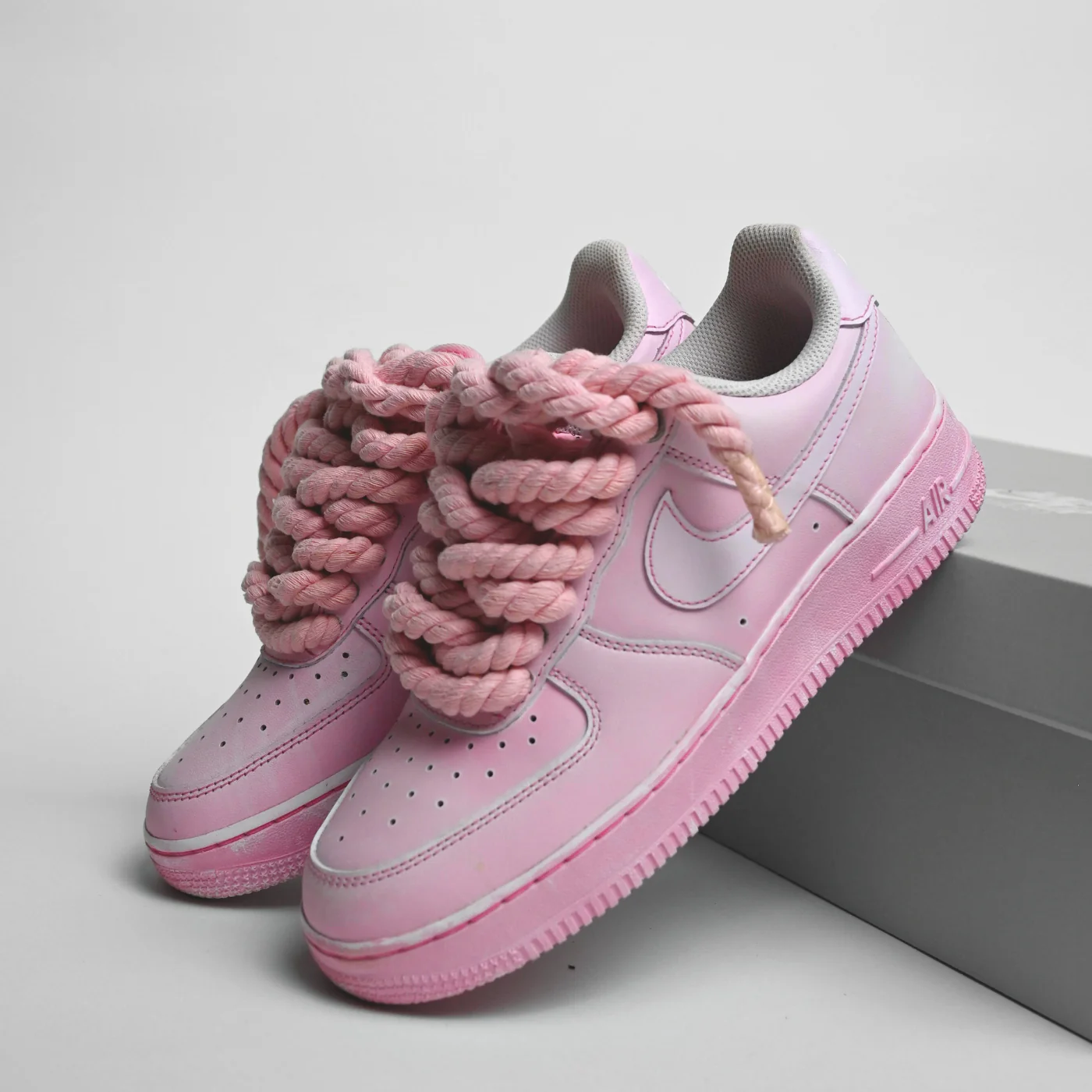 Washed Pink Rope Air Force 1 - Image 3